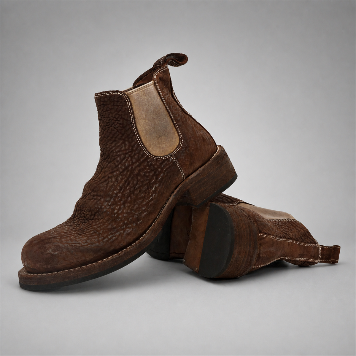 VanPasch Briar Chelsea Boot in Coffee Brown Shell Cordovan