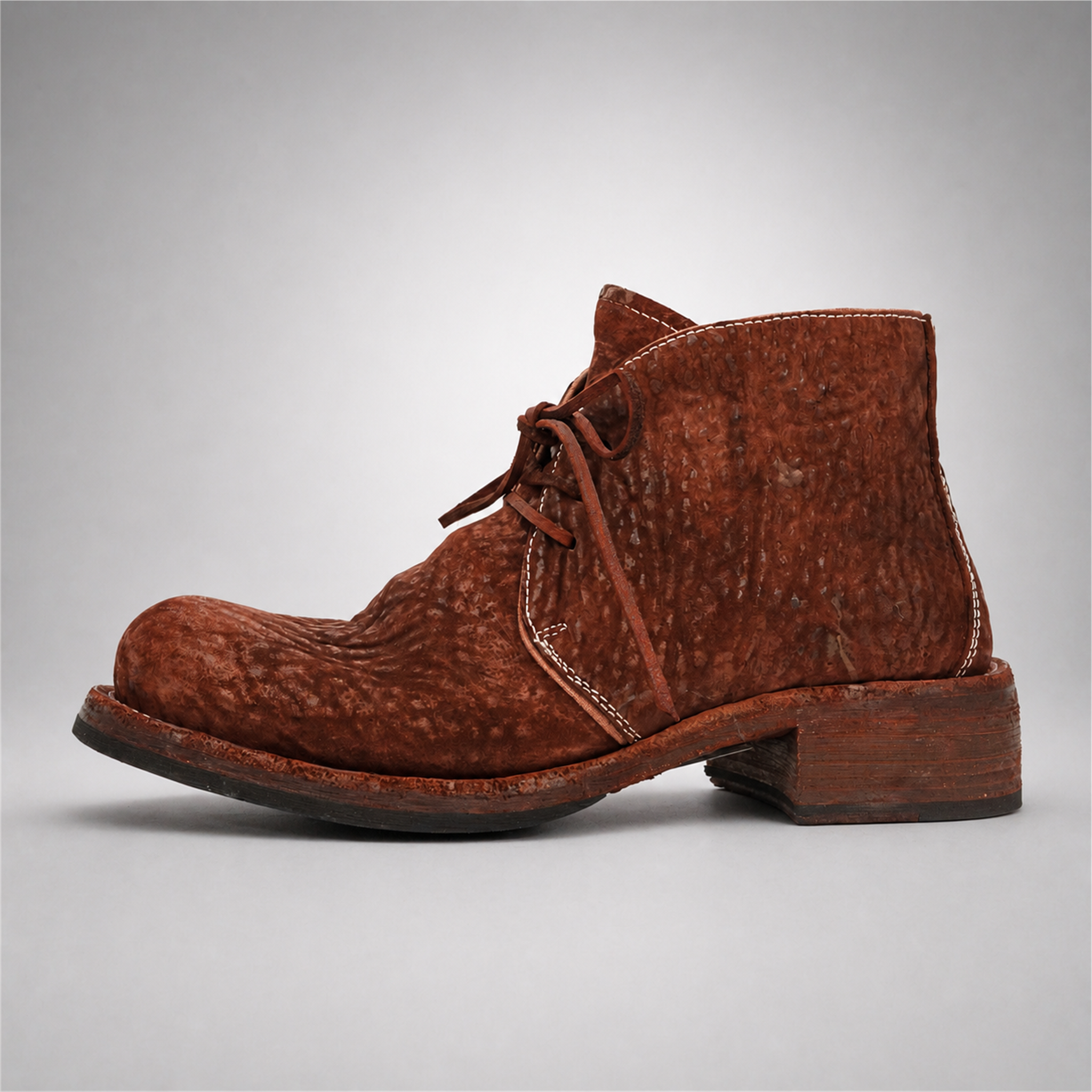 VanPasch Holden Chukka Boot in Deep Red Shell Cordovan, side view