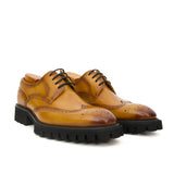 Cognac Brogue Lug-Sole Derby – VanPasch