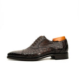 Dark Brown Crocodile Oxford Shoe VanPasch