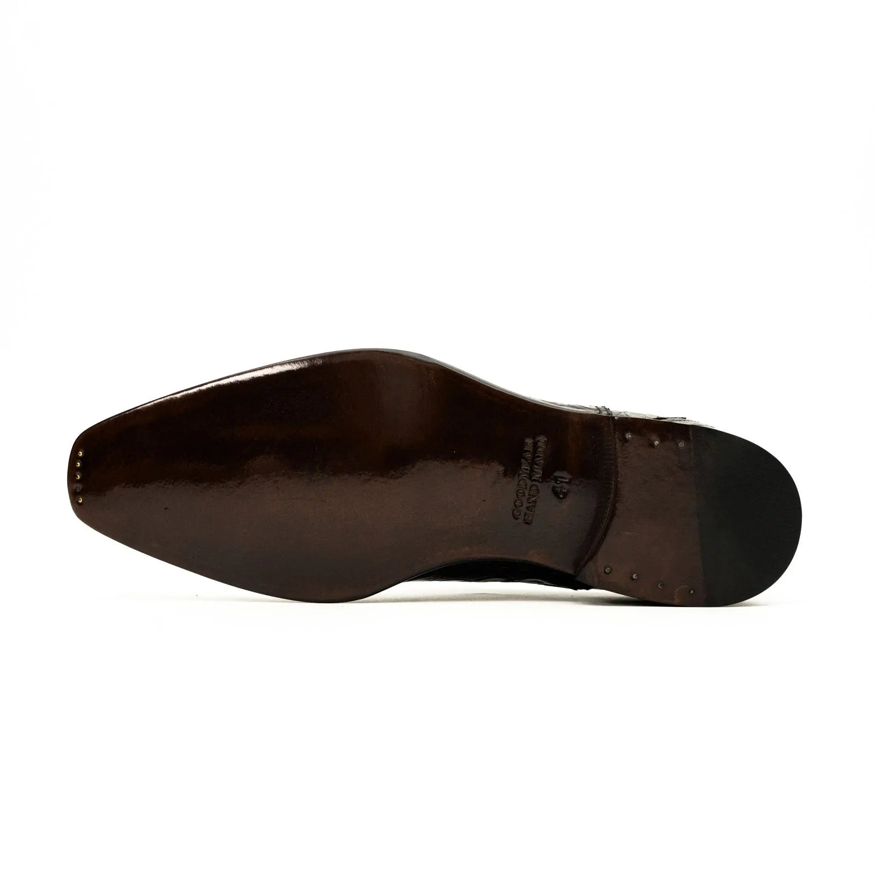 Dark Brown Crocodile Oxford Shoe VanPasch