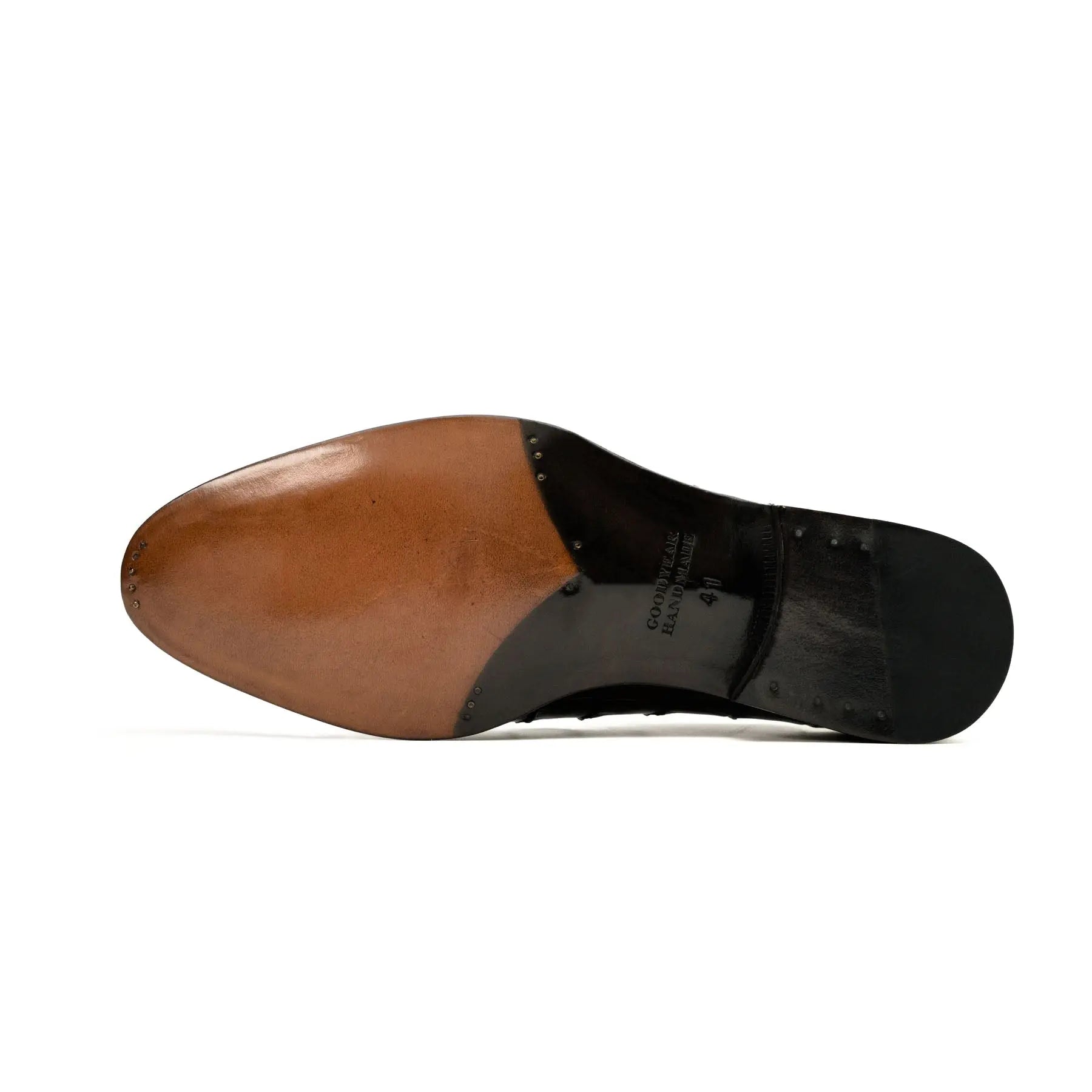 Dark Brown Crocodile-Textured Oxford VanPasch