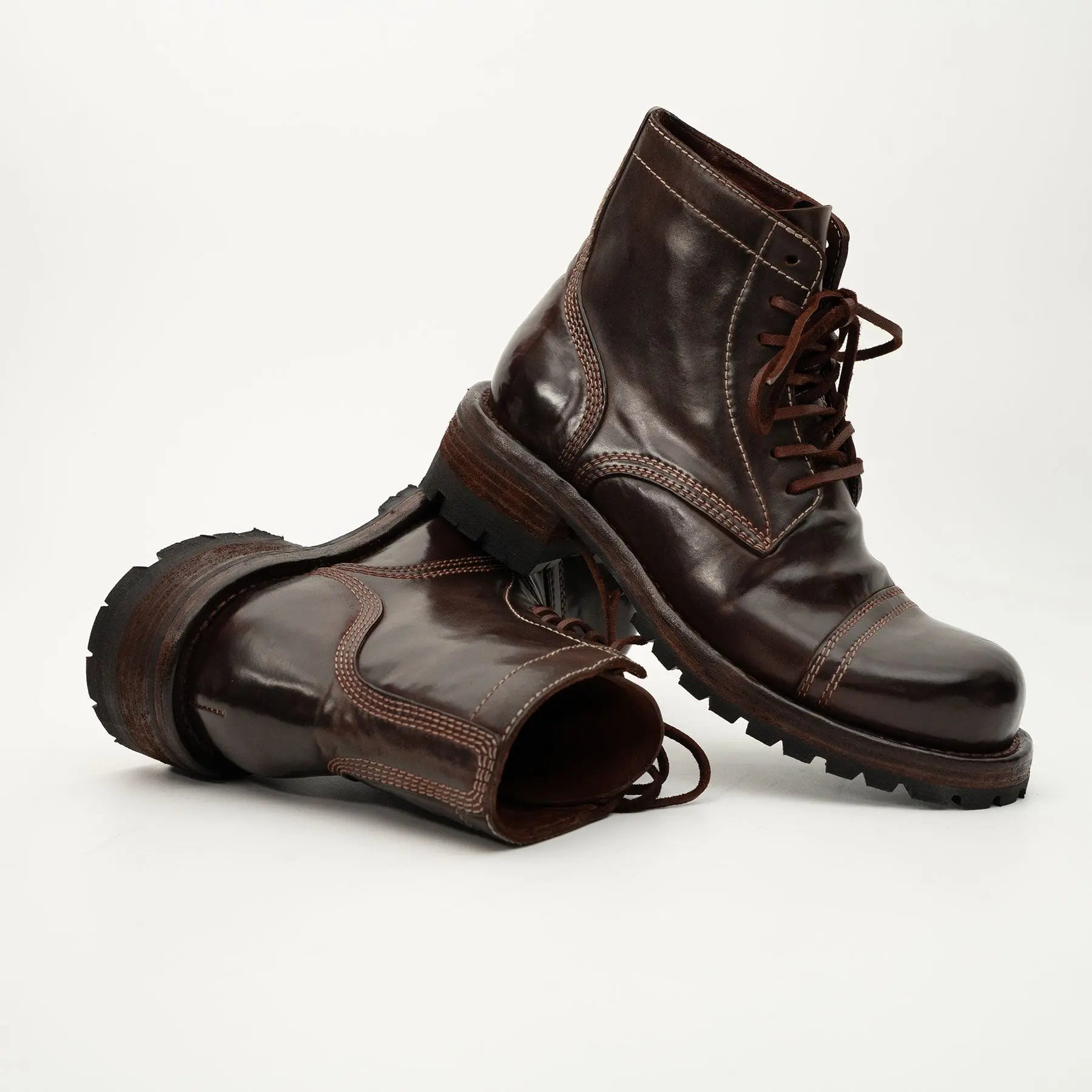 Horsehide Combat Boots