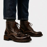 Horsehide Combat Boots