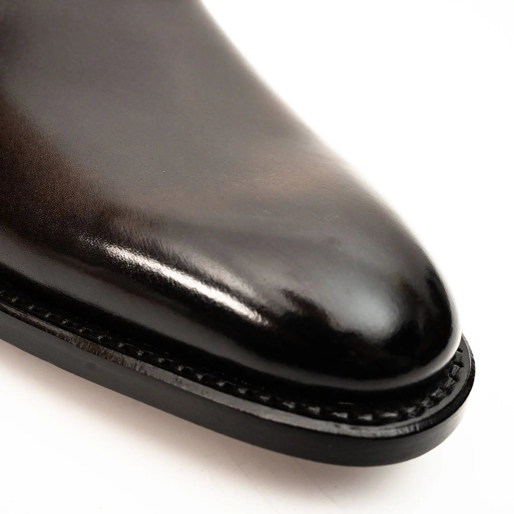 Dark Brown Suede-Panel Monk Shoe VanPasch