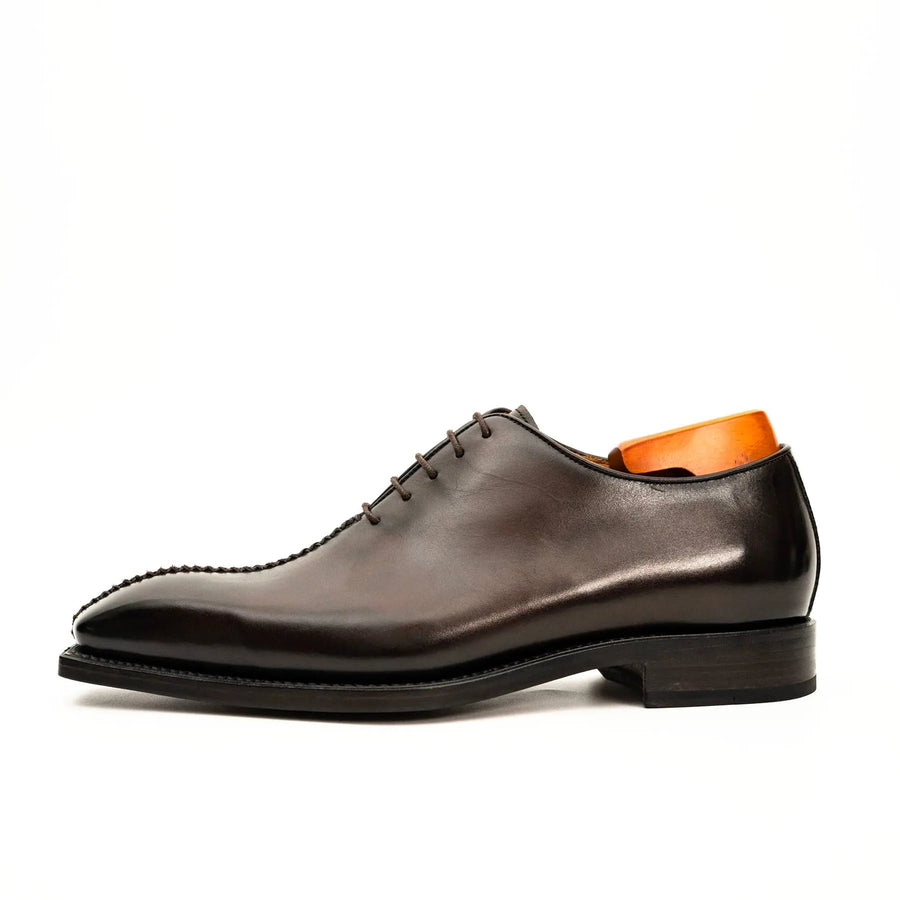 Dark Brown Wholecut Oxford Shoe VanPasch