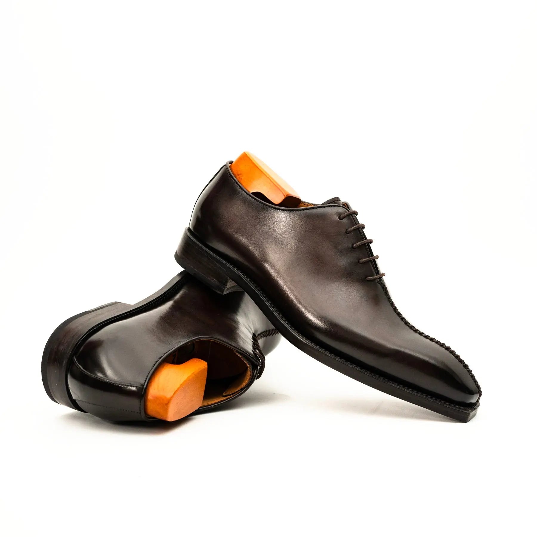 Dark Brown Wholecut Oxford Shoe VanPasch
