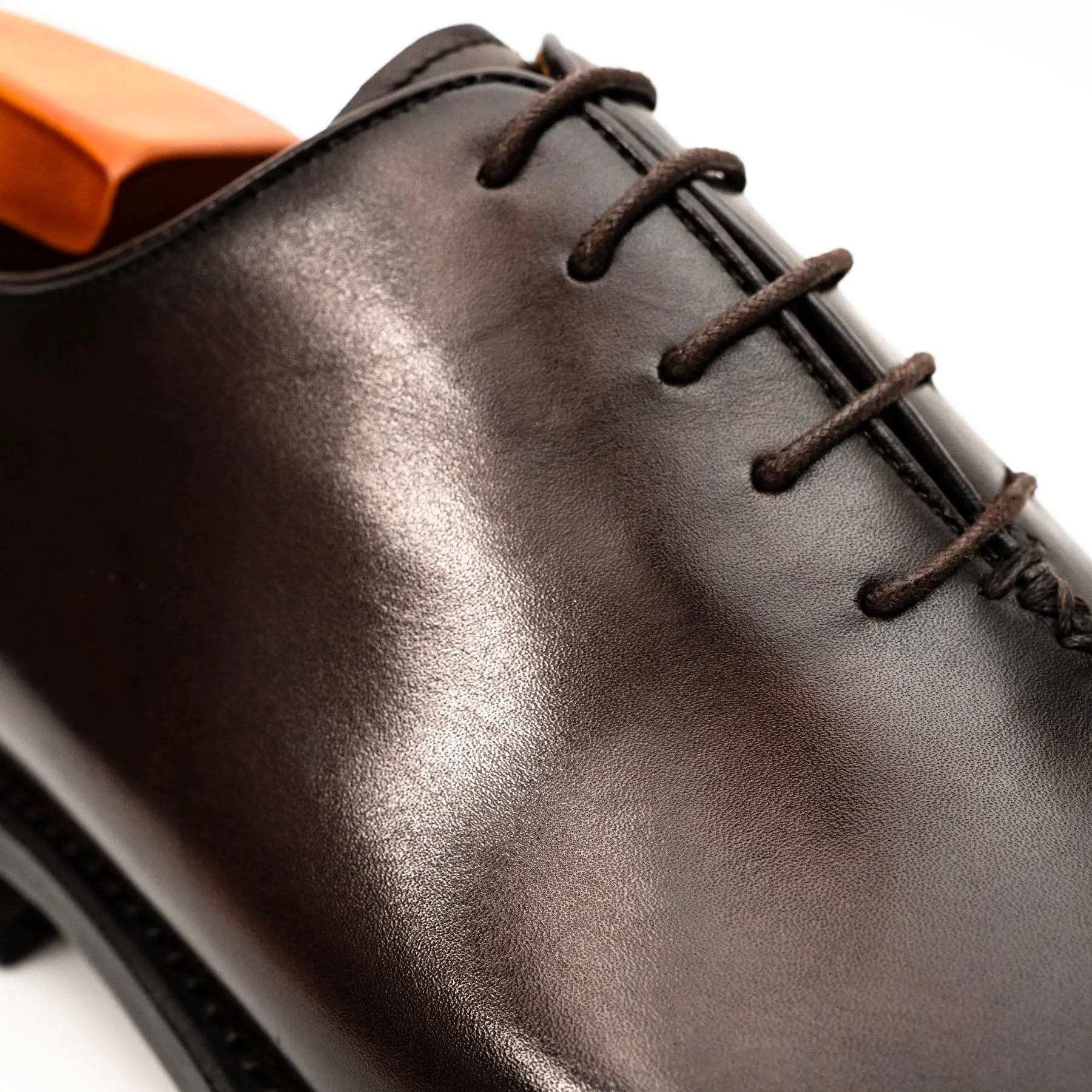 Dark Brown Wholecut Oxford Shoe VanPasch