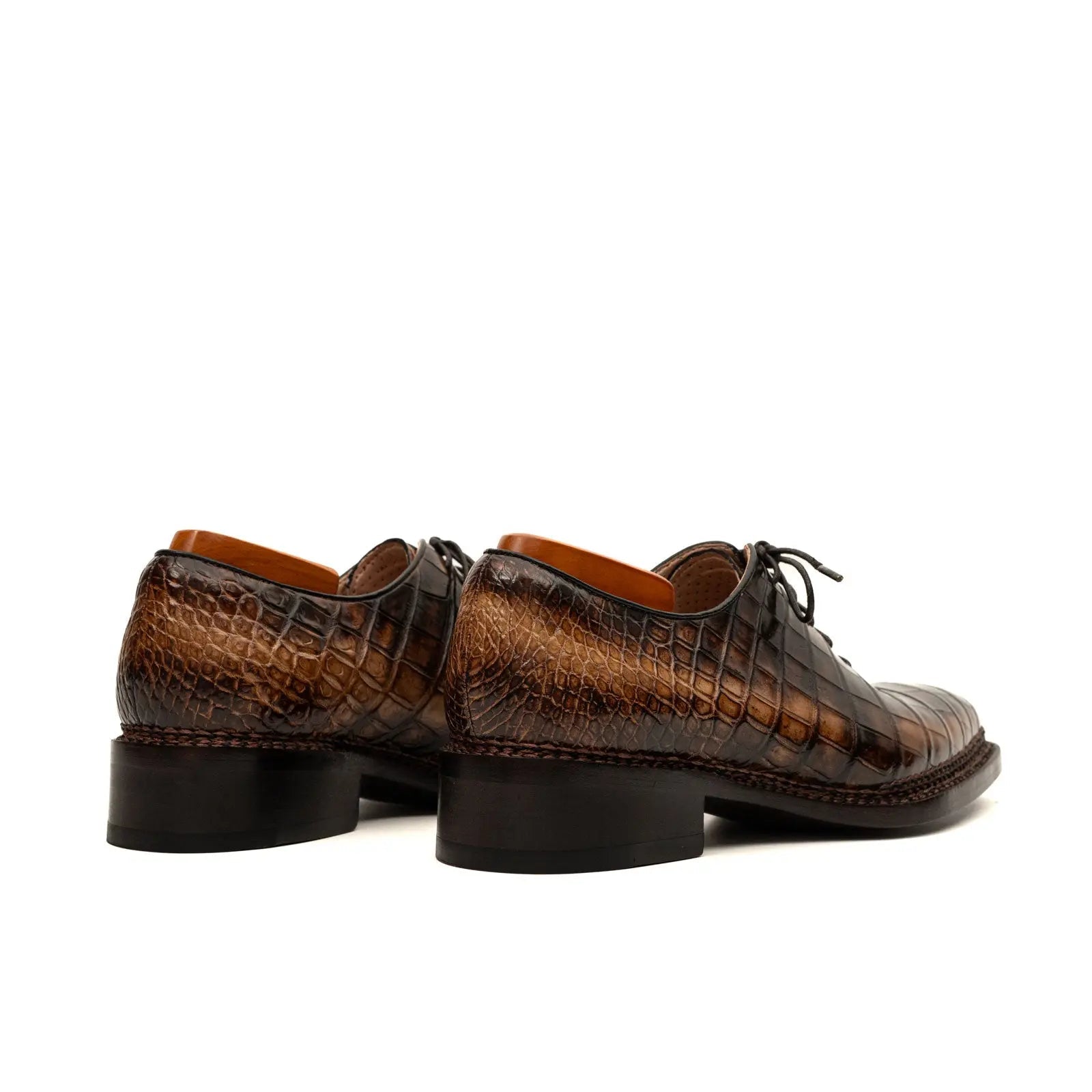 Espresso Crocodile Oxford VanPasch