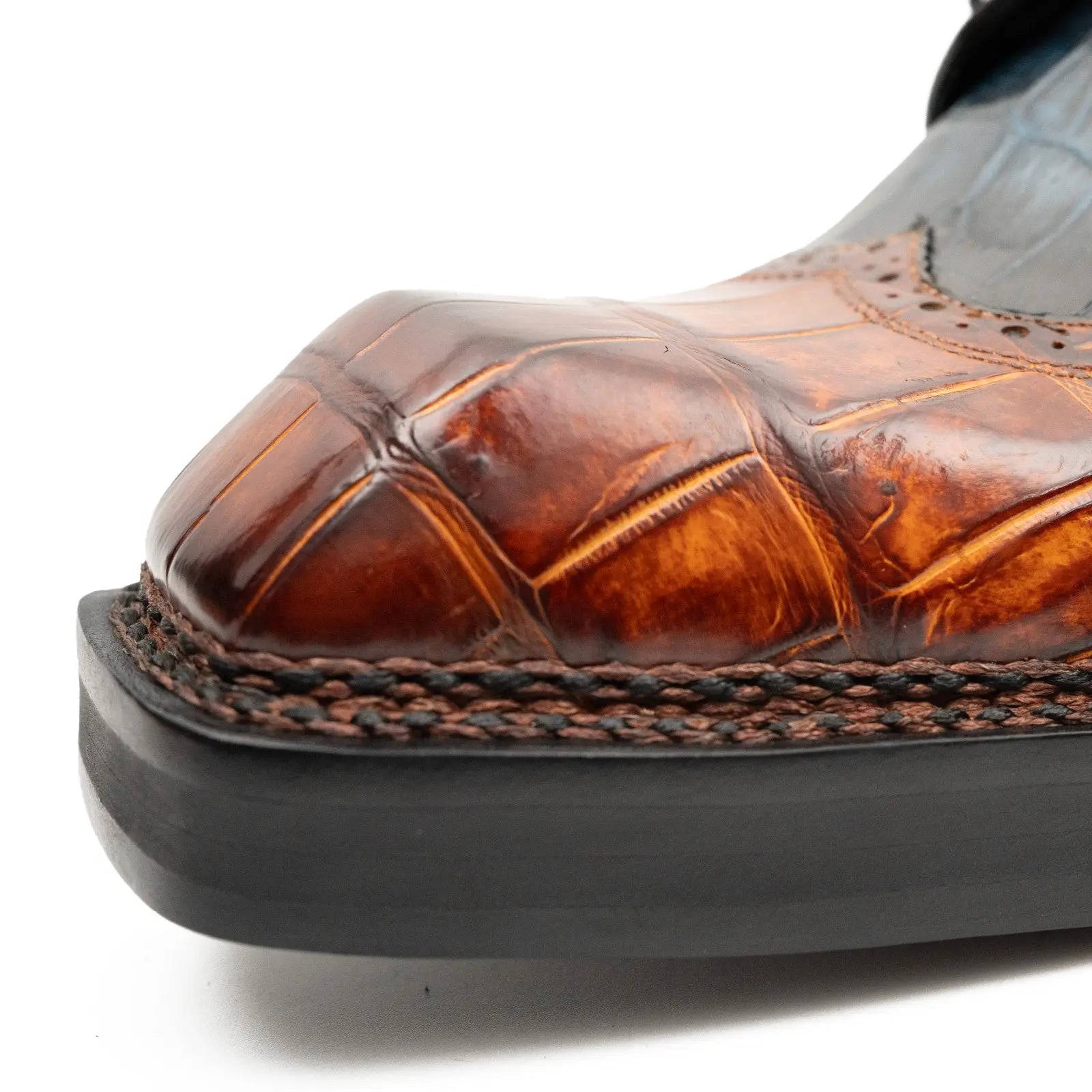 Exotic Crocodile Leather Derby Shoes VanPasch