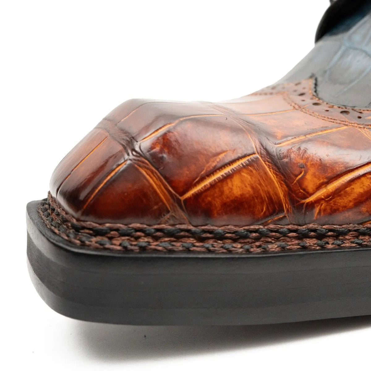 Exotic Crocodile Leather Derby Shoes VanPasch