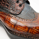 Exotic Crocodile Leather Derby Shoes VanPasch