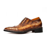 Exotic Nile Crocodile Norwegian Oxford 8001 Brown VanPasch