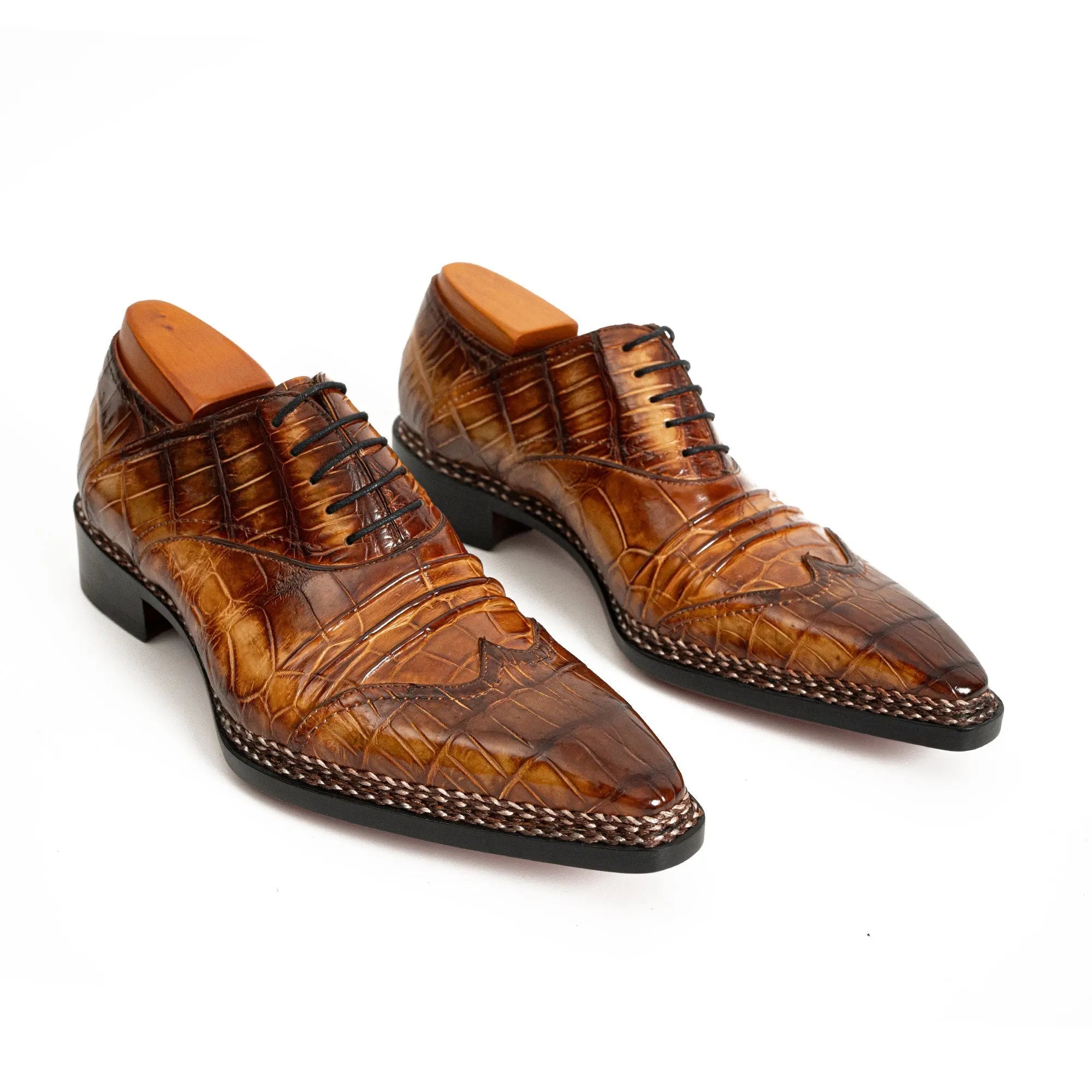 Exotic Nile Crocodile Norwegian Oxford 8001 Brown VanPasch