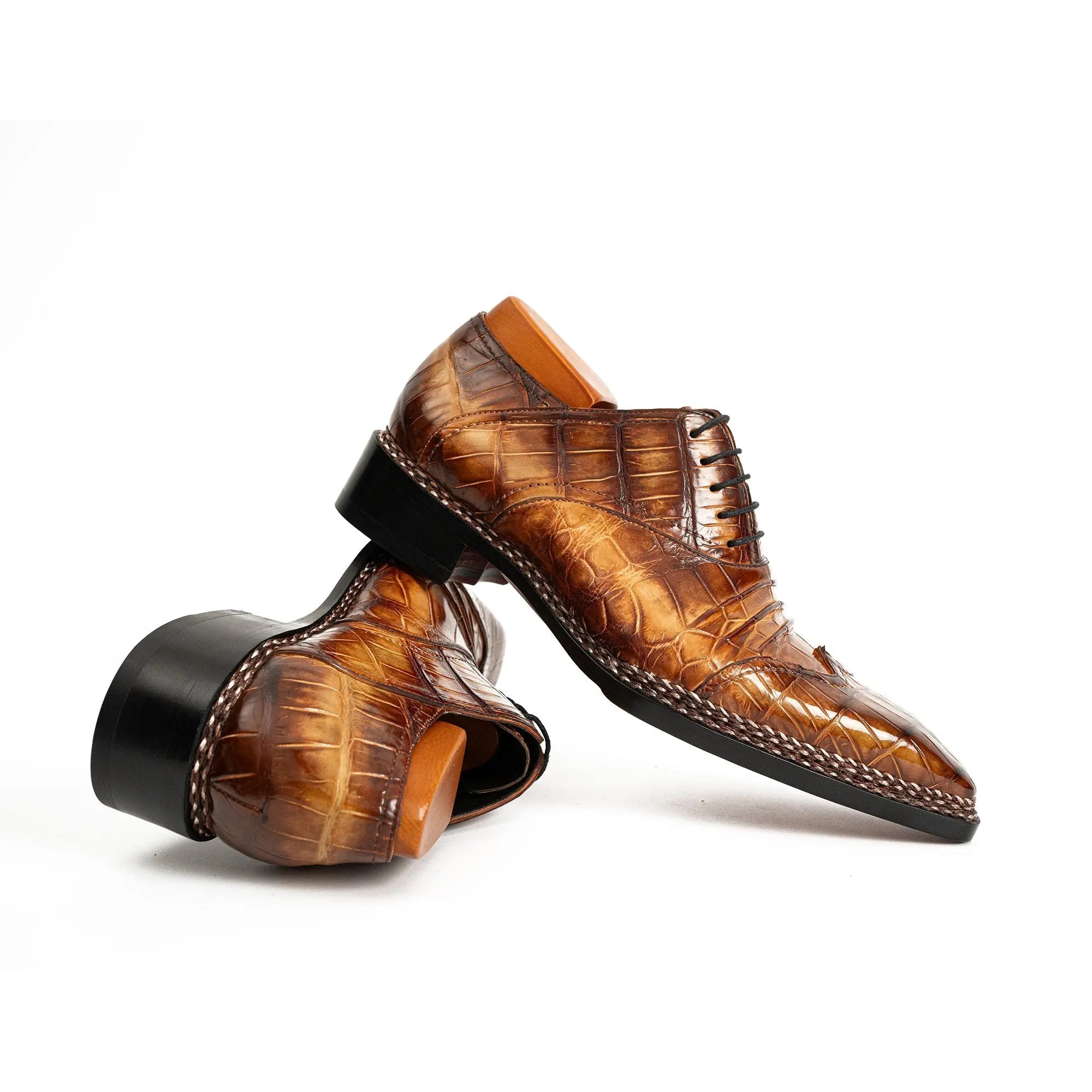 Exotic Nile Crocodile Norwegian Oxford 8001 Brown VanPasch