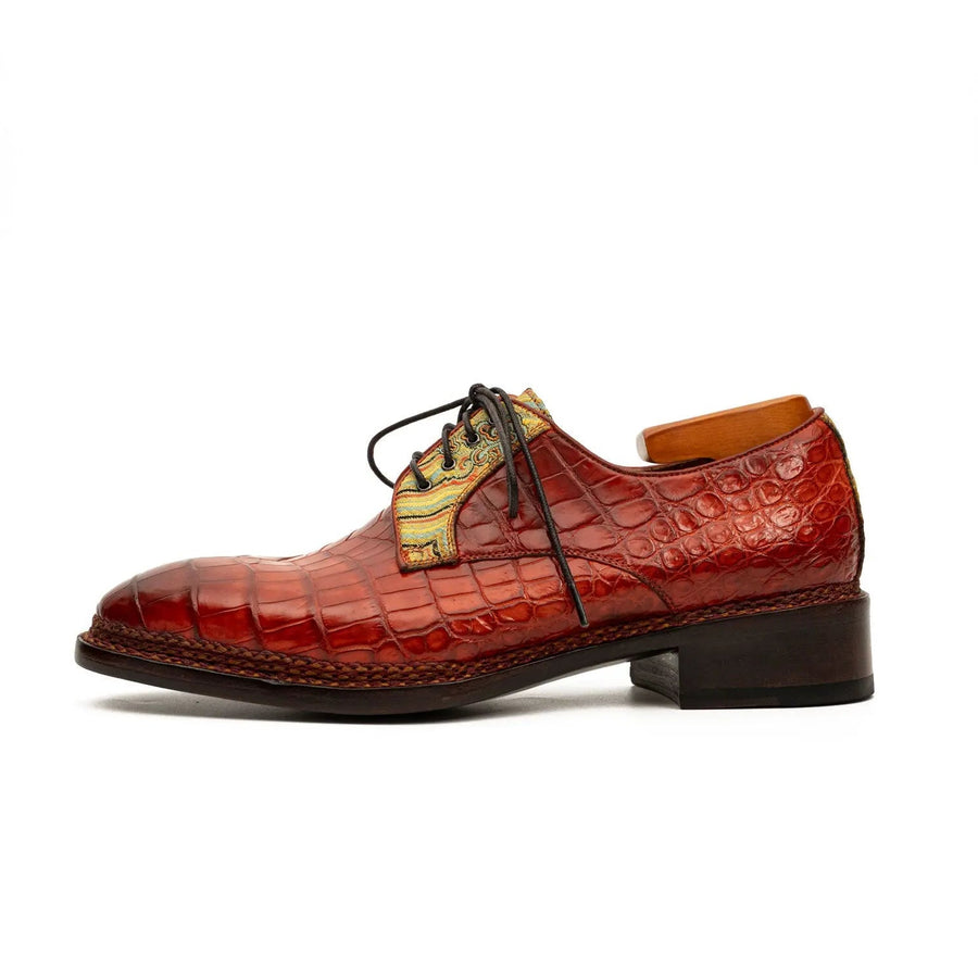 Genuine Alligator Norwegian Welt Derby VanPasch