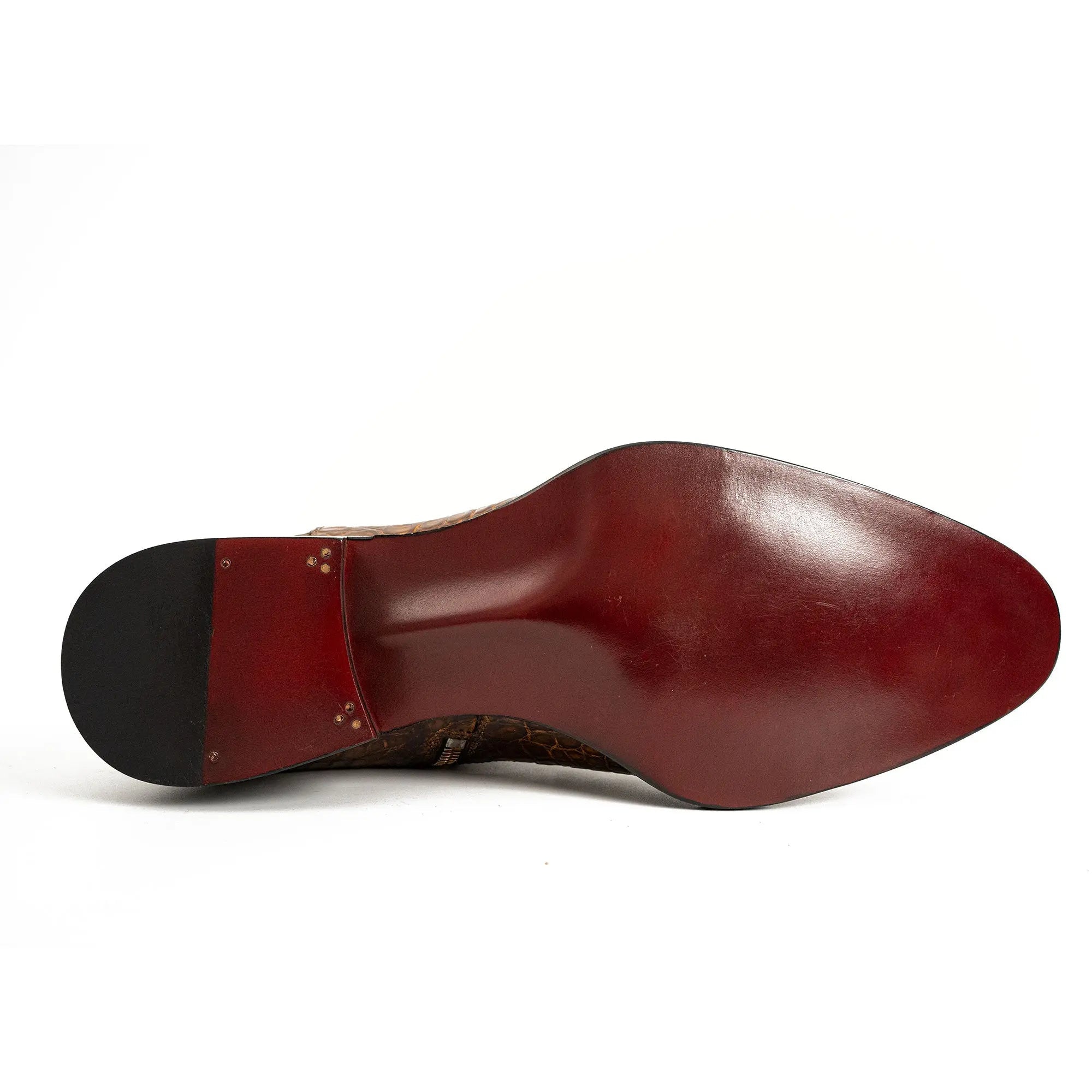 Glossy Brown Alligator Chelsea Boot VanPasch