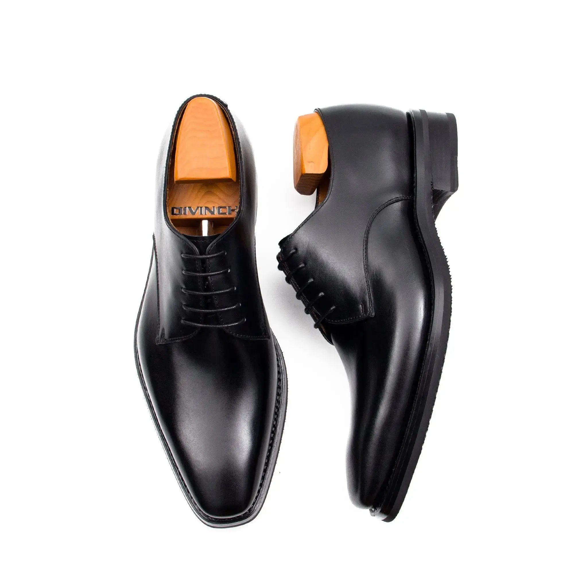 Goodyear handmade genuine leather outsole derby shoes - VanPasch