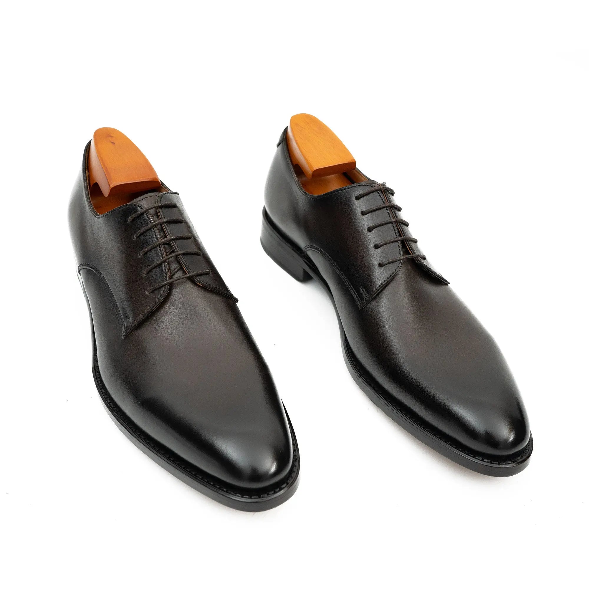 Goodyear Handmade Leather Derby Shoes coffee VanPasch
