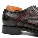 Goodyear Nile Crocodile Leather Derby Shoes VanPasch
