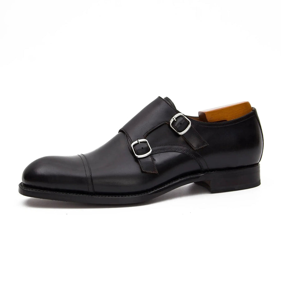 Goodyear handmade genuine leather outsole Monk shoes 63518610 - VanPasch