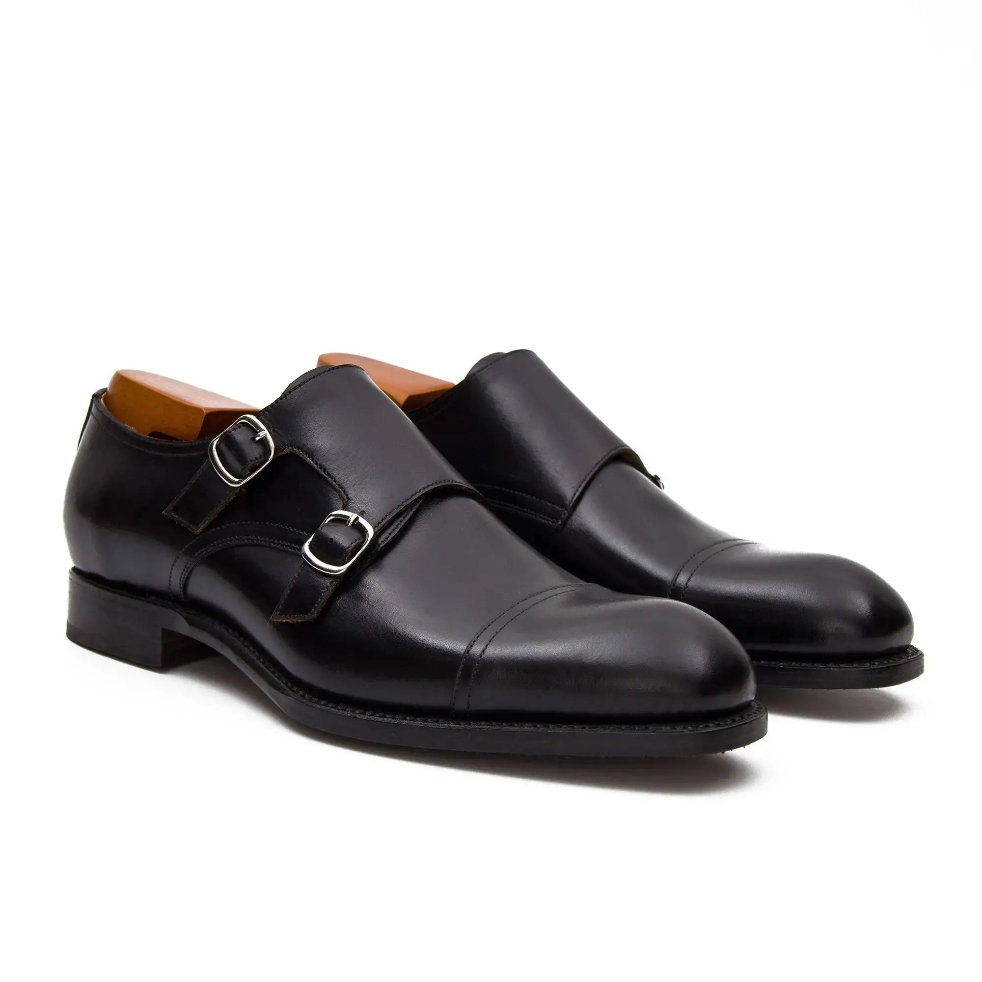 Goodyear handmade genuine leather outsole Monk shoes 63518610 - VanPasch