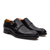 Goodyear handmade genuine leather outsole Monk shoes 63518610 - VanPasch