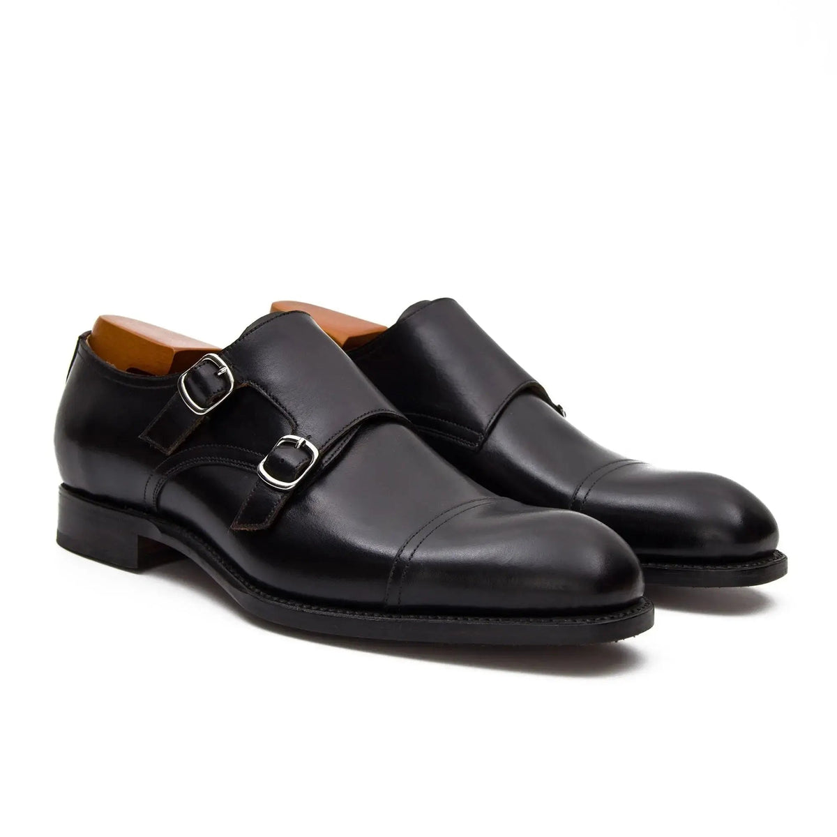 Goodyear handmade genuine leather outsole Monk shoes 63518610 - VanPasch
