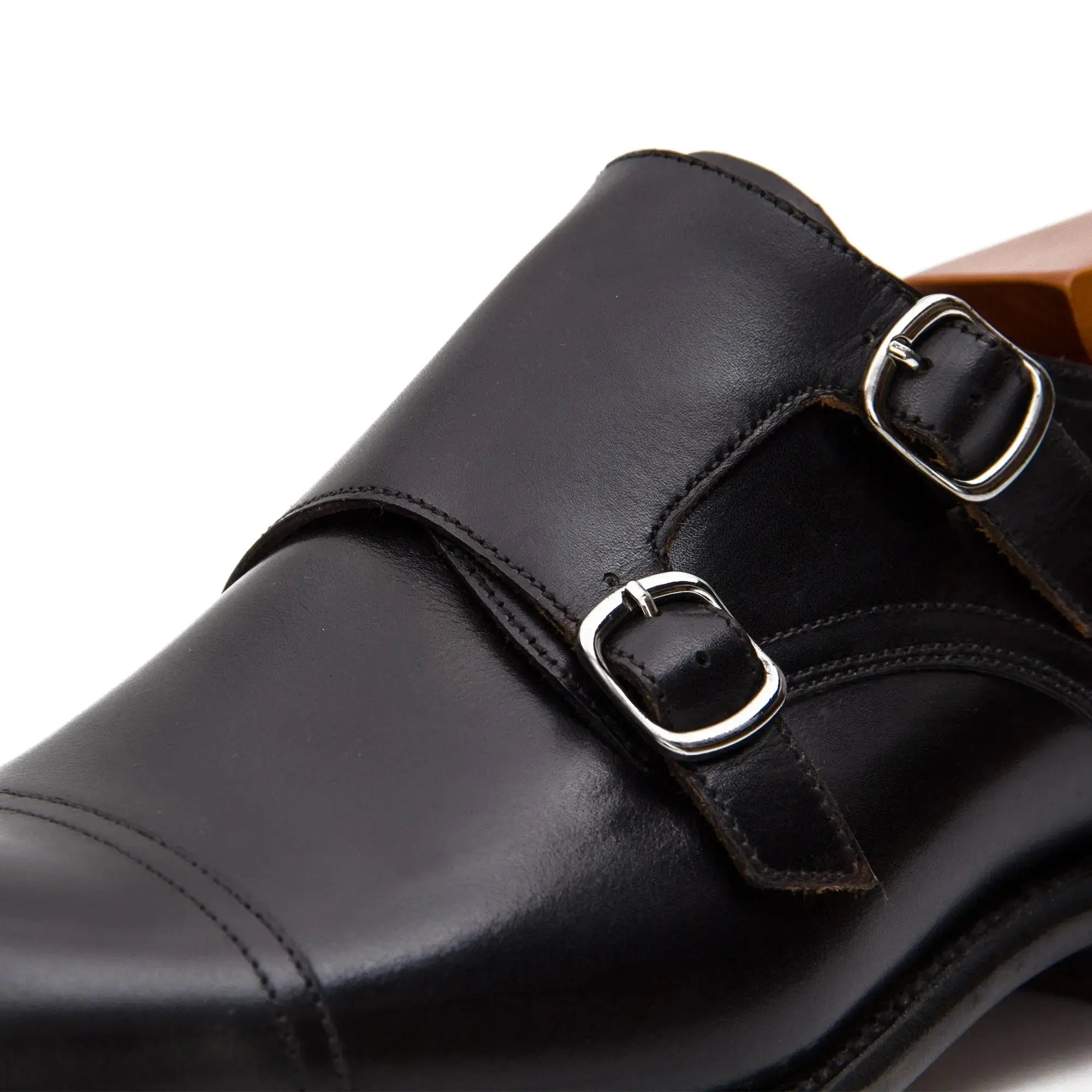 Goodyear handmade genuine leather outsole Monk shoes 63518610 - VanPasch