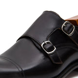 Goodyear handmade genuine leather outsole Monk shoes 63518610 - VanPasch