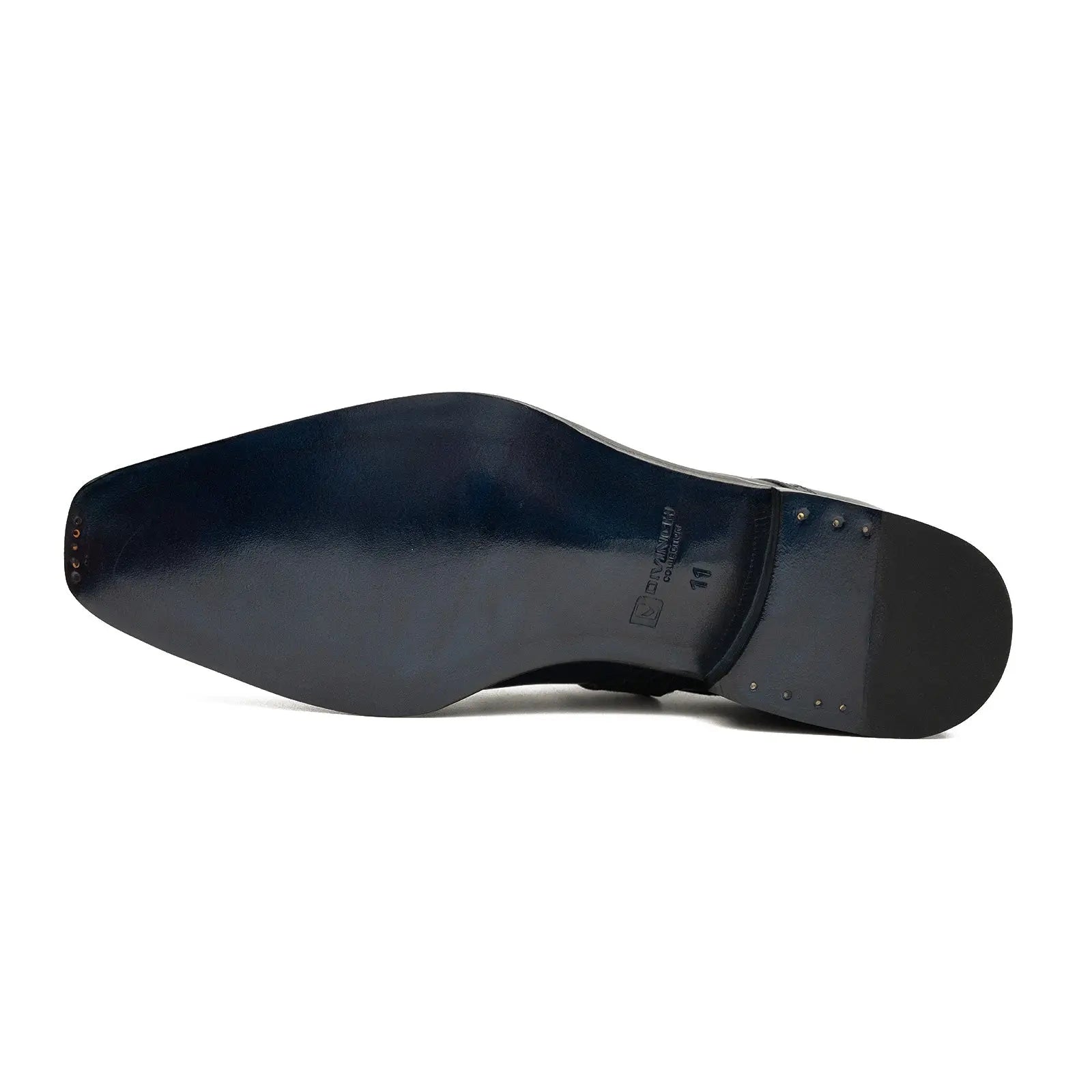 Goodyear Welted Monk Strap Shoes Blue VanPasch