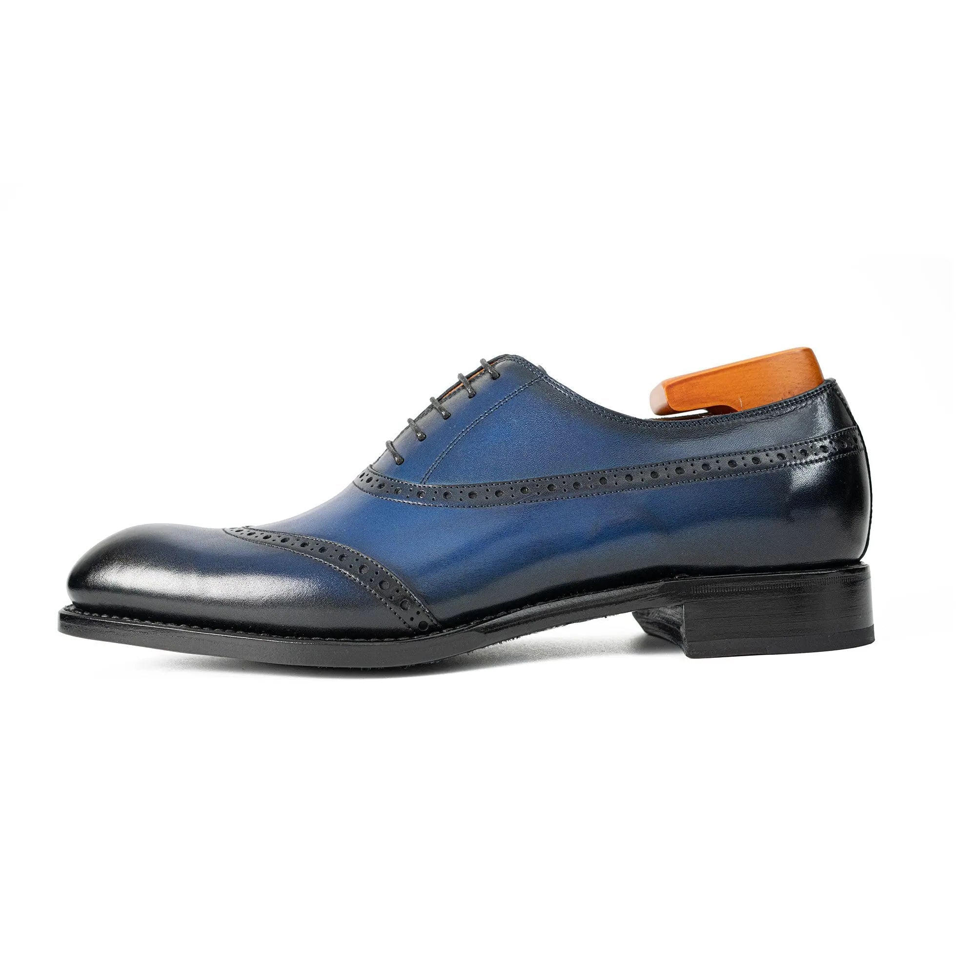 Goodyear blue oxford dress shoes VanPasch