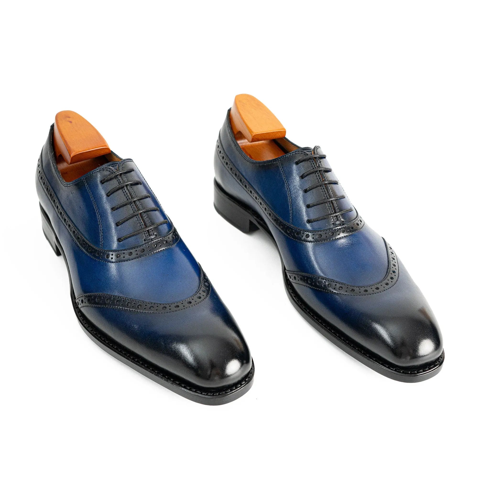 Goodyear blue oxford dress shoes VanPasch