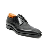 Goodyear welt derby shoes Brogue style Black VanPasch