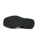 Green-Black Polished Lace-Up Boots VanPasch