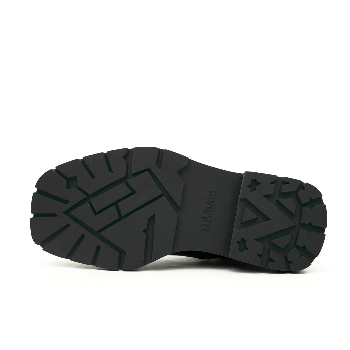 Green-Black Polished Lace-Up Boots VanPasch
