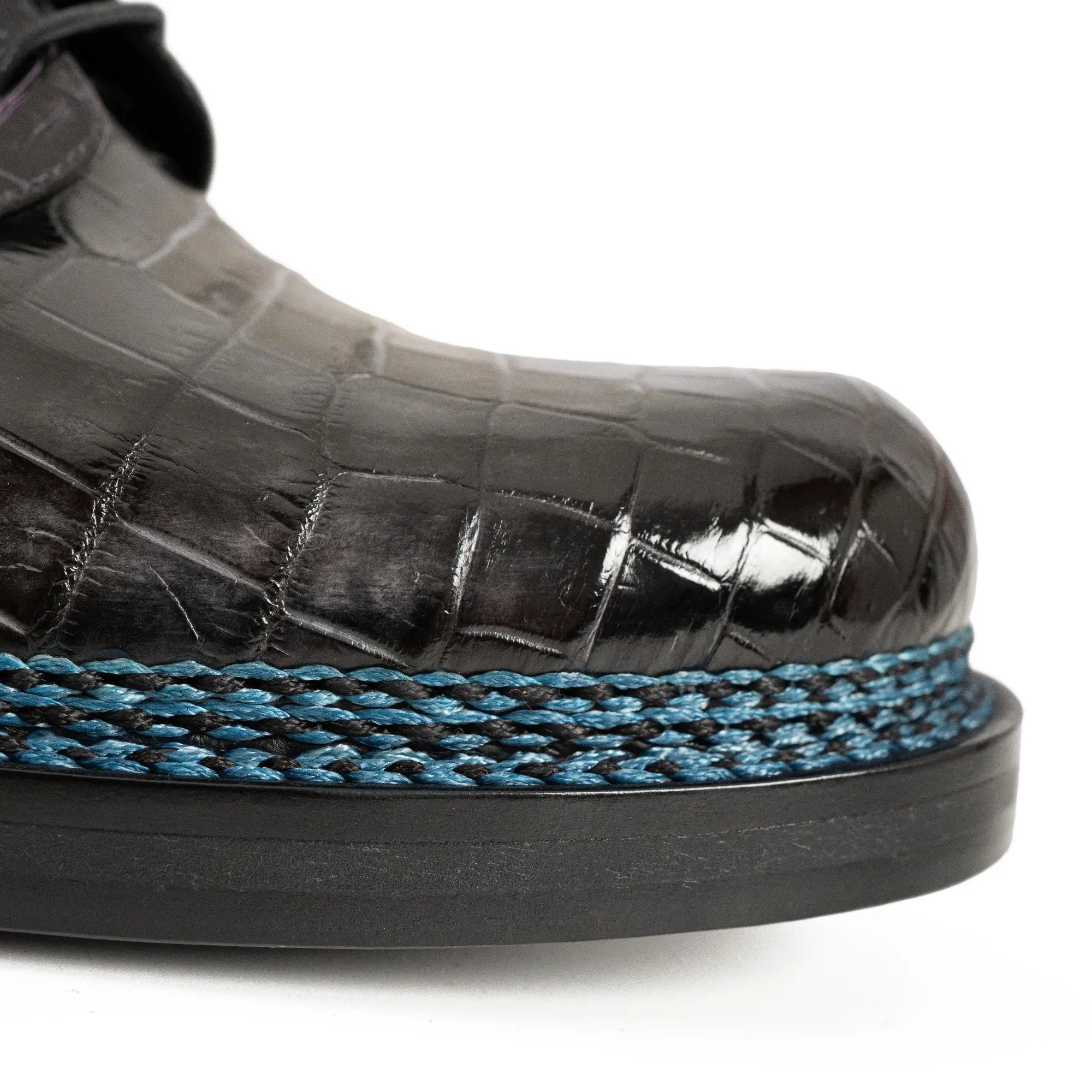 Handcrafted Nile Crocodile Derby Shoes ??¨¬C Norwegian Stitch VanPasch