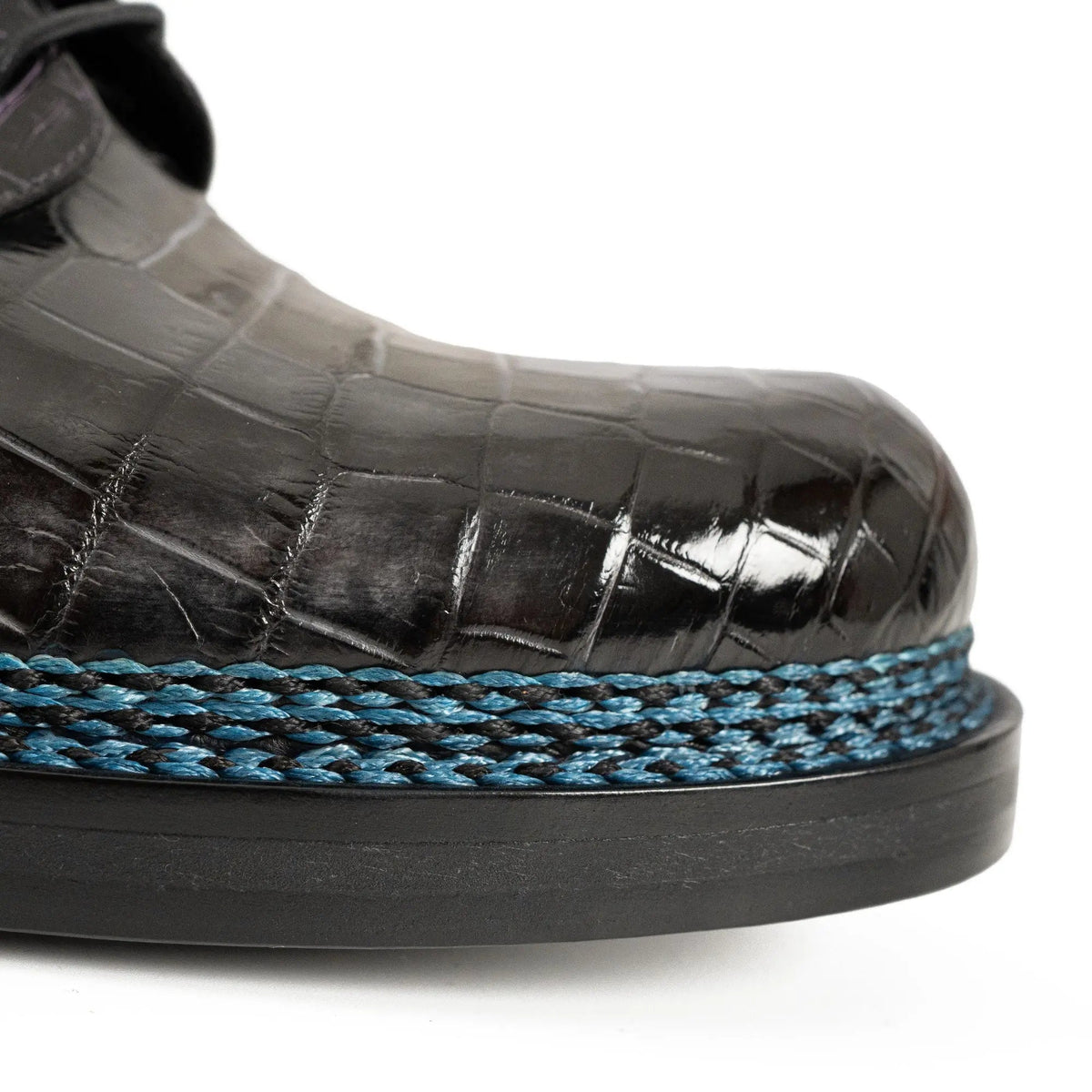Handcrafted Nile Crocodile Derby Shoes ??¨¬C Norwegian Stitch VanPasch