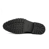 Handmade Chunky - sole Brogue Shoes Black VanPasch