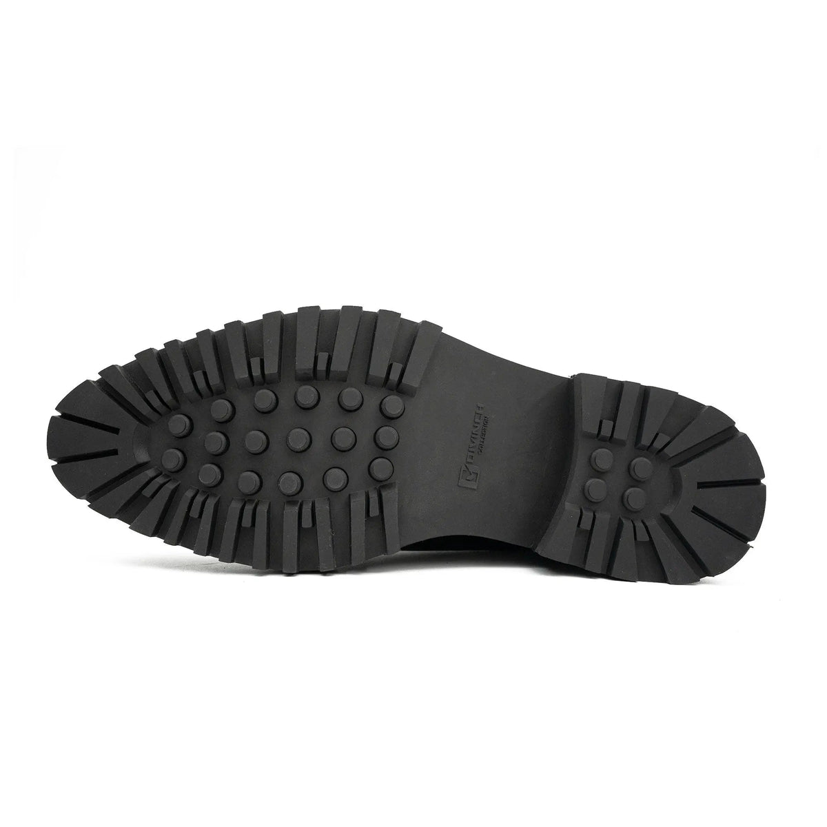 Handmade Chunky - sole Brogue Shoes Black VanPasch