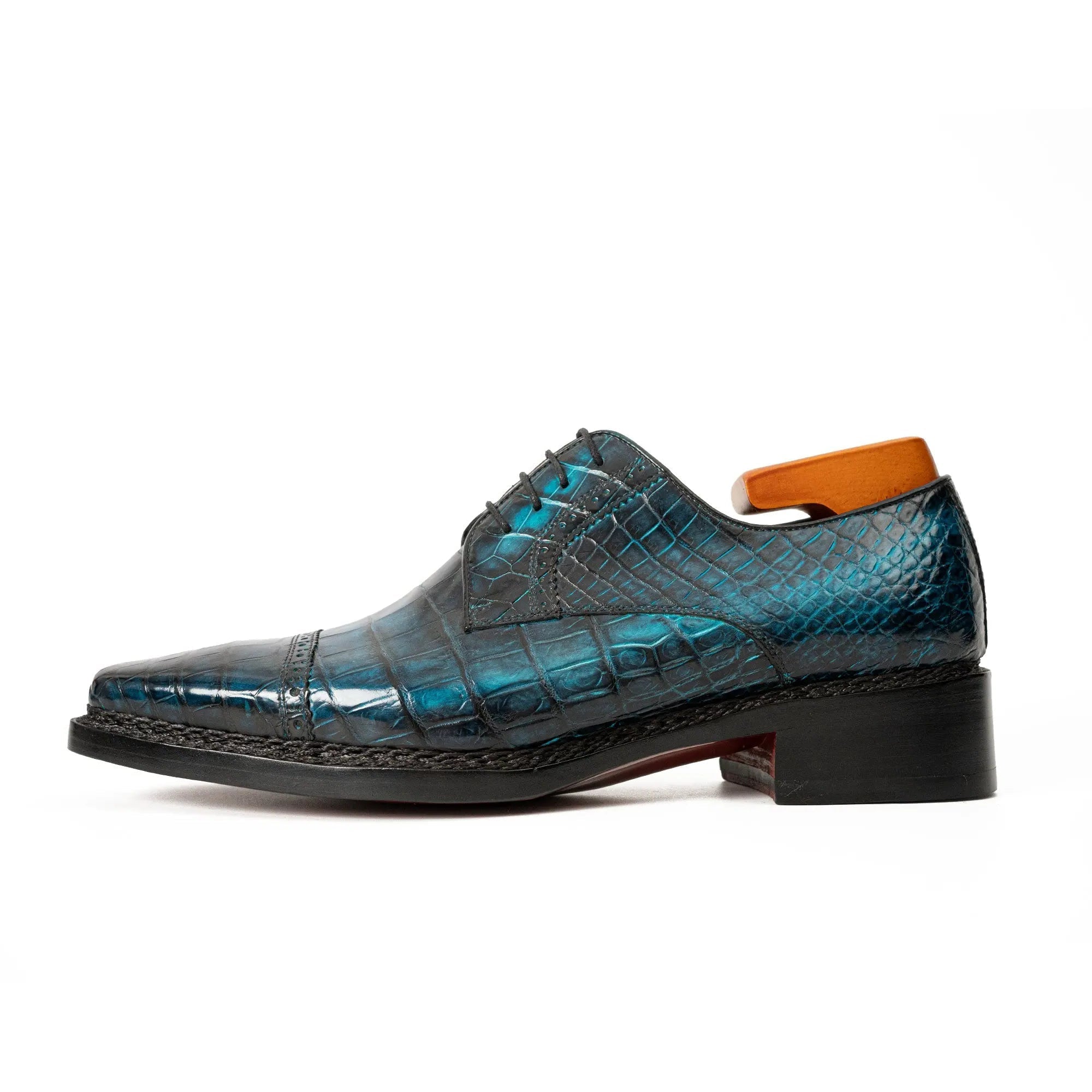 Handmade Nile Crocodile Derby ??¨¬C Norwegian Stitch & Silk Lining VanPasch