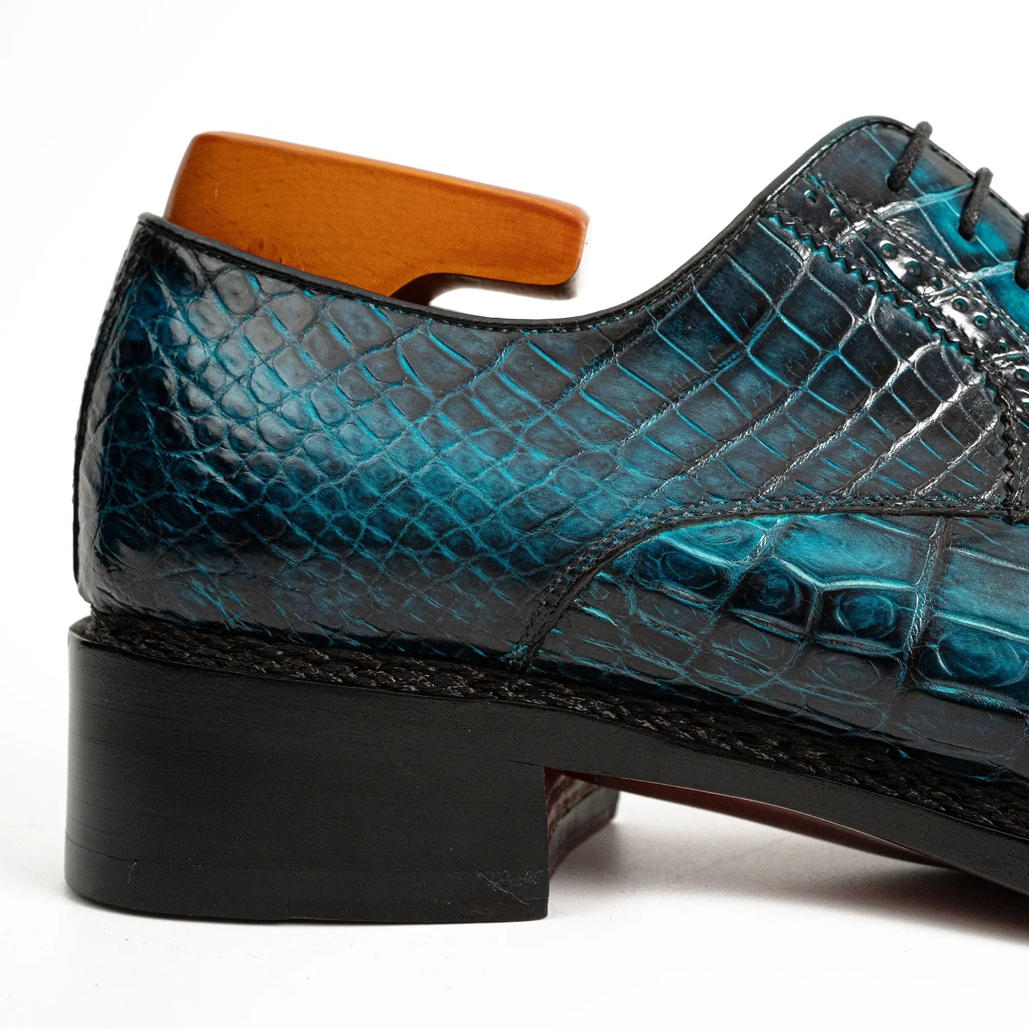 Handmade Nile Crocodile Derby ??¨¬C Norwegian Stitch & Silk Lining VanPasch