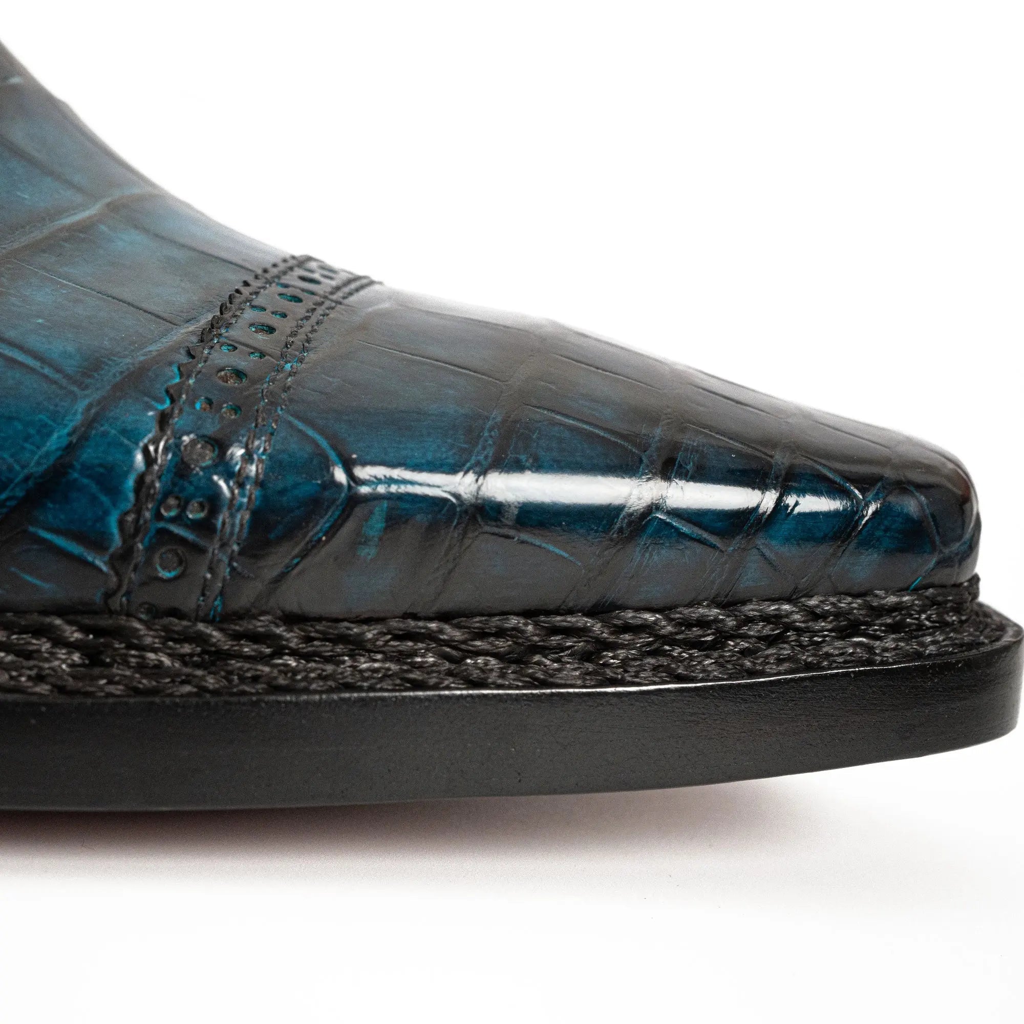 Handmade Nile Crocodile Derby ??¨¬C Norwegian Stitch & Silk Lining VanPasch