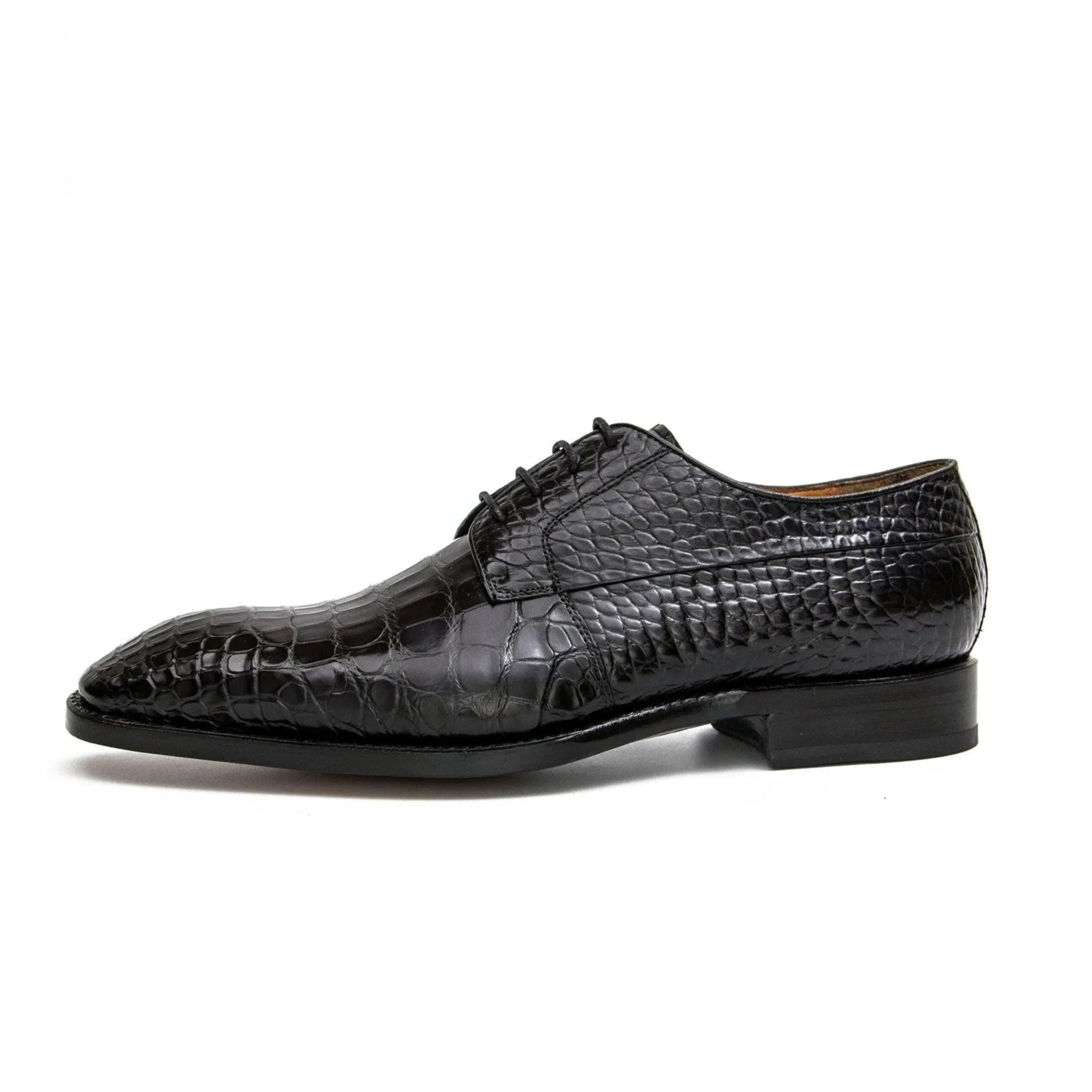 Nile crocodile leather Goodyear crafts derby shoes 201132006 - VanPasch