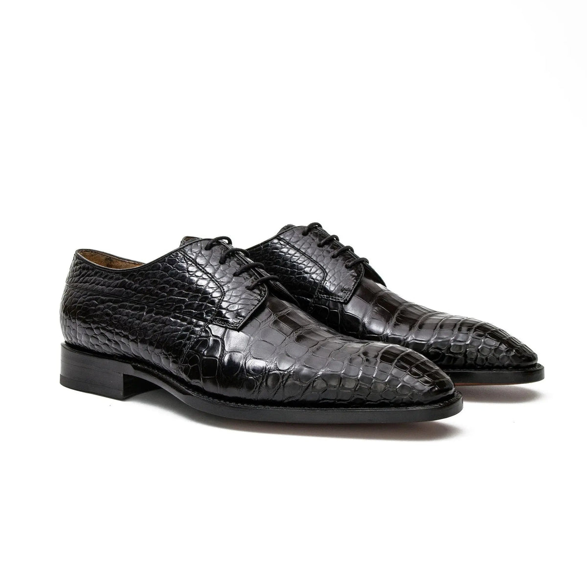 Nile crocodile leather Goodyear crafts derby shoes 201132006 - VanPasch