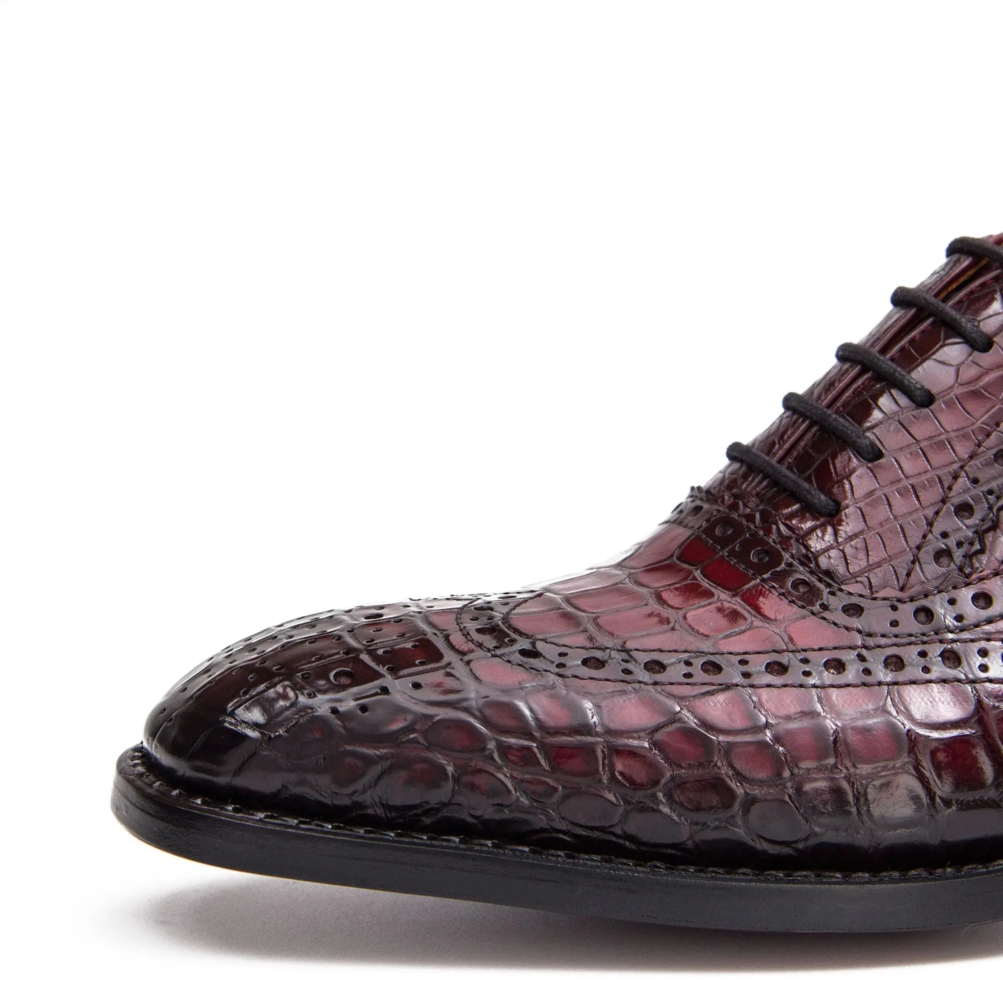 Nile crocodile leather Goodyear crafts Oxford shoes VanPasch