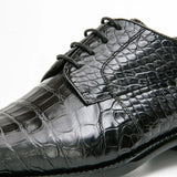 Nile crocodile leather Goodyear crafts derby shoes 201132006 - VanPasch