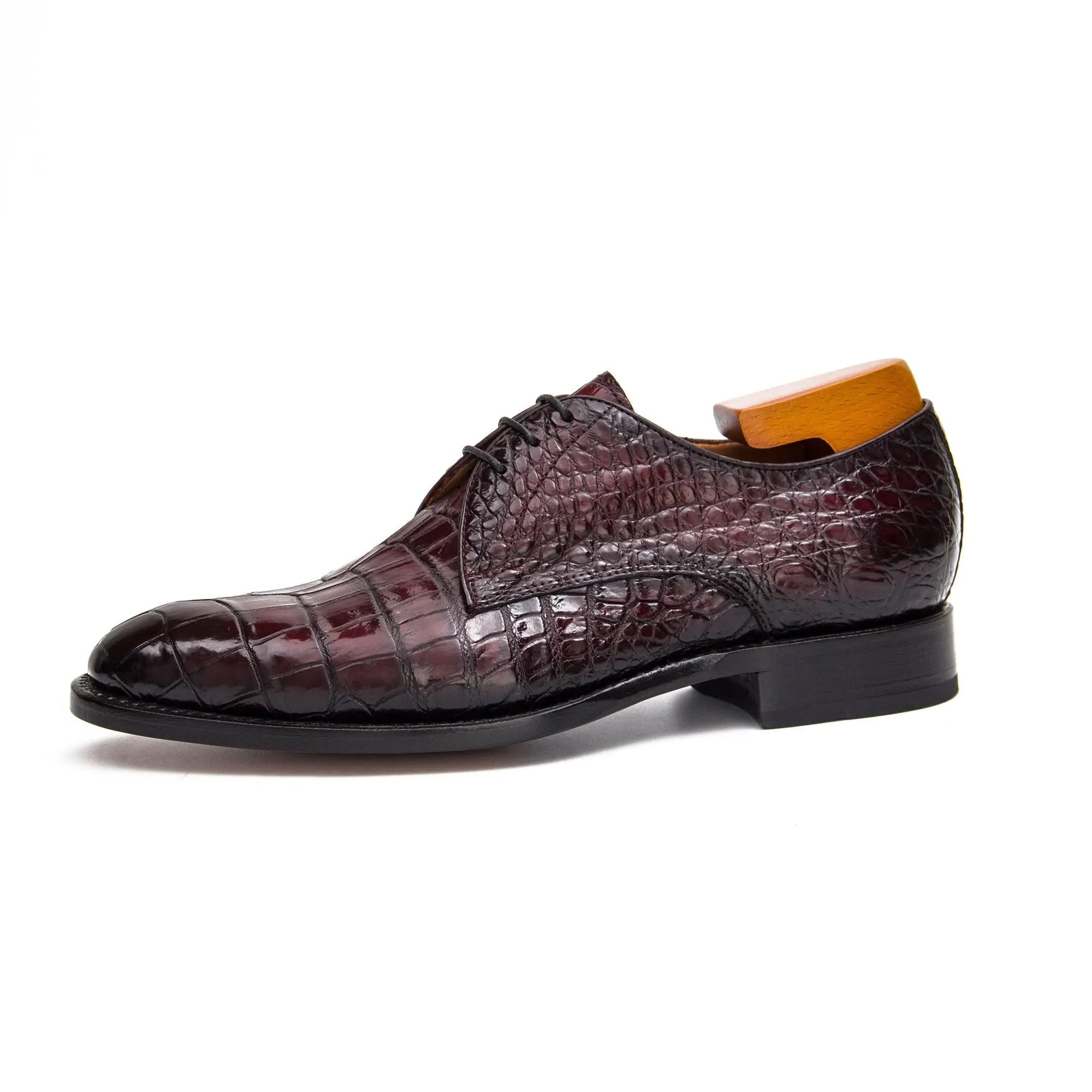 Nile crocodile leather Goodyear crafts derby shoes 54348610 - VanPasch