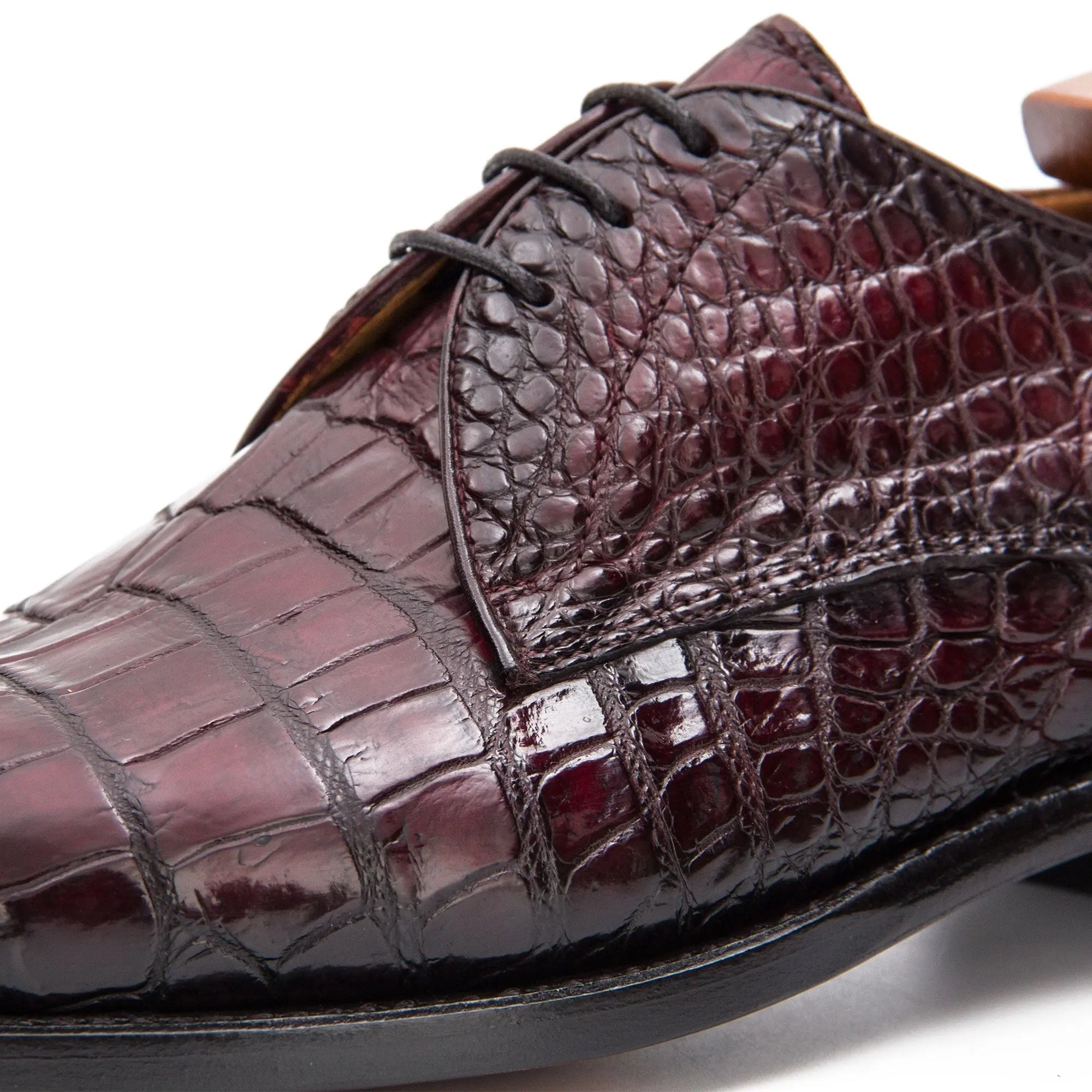 Nile crocodile leather Goodyear crafts derby shoes 54348610 - VanPasch