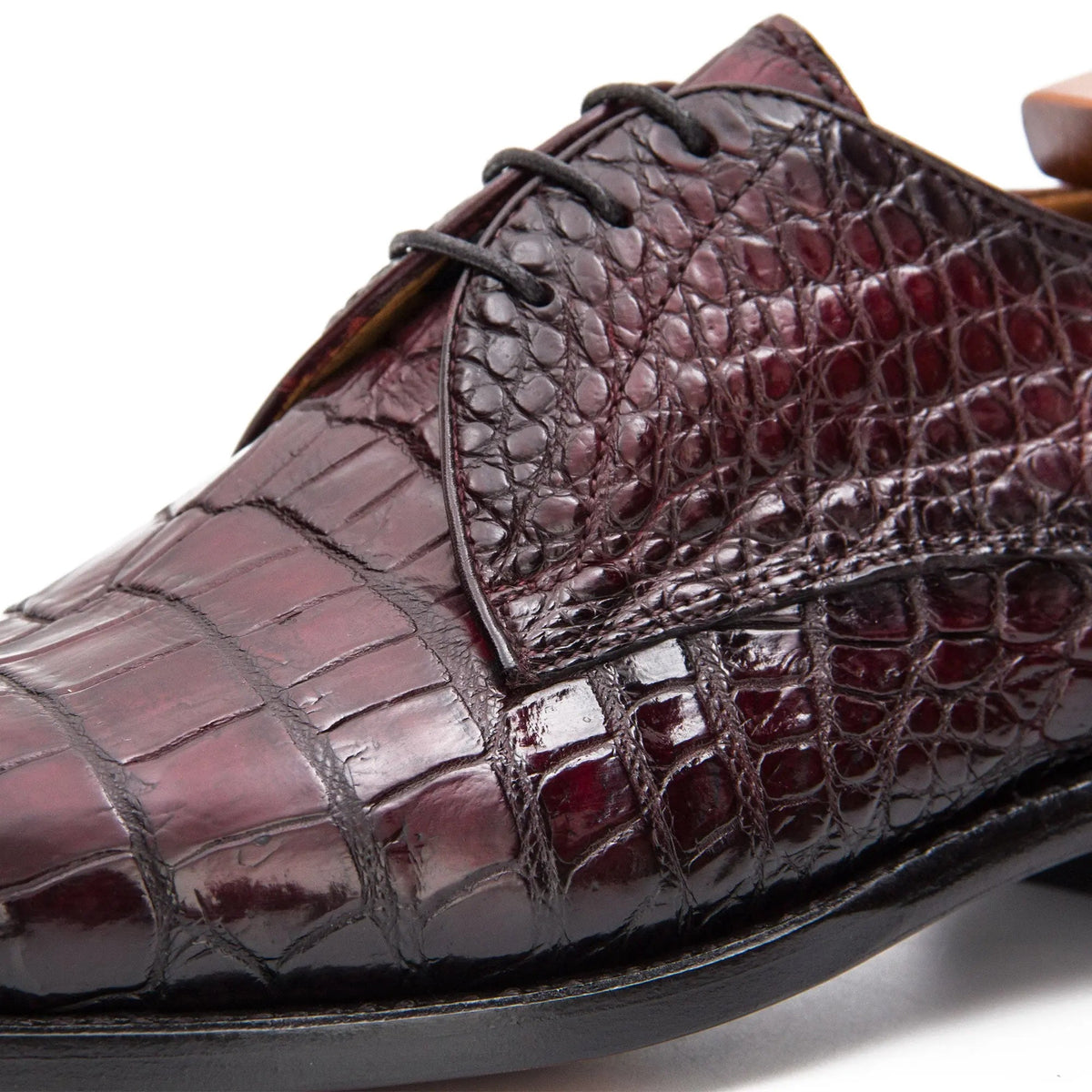 Nile crocodile leather Goodyear crafts derby shoes 54348610 - VanPasch